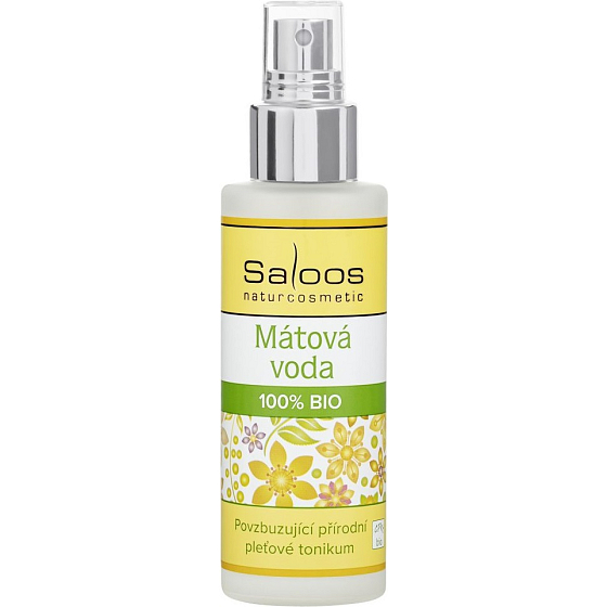 Saloos Mätová voda 100% BIO stimulujúce prírodné tonikum na mastnú a zmiešanú pleť 100 ml