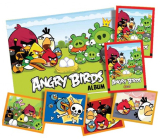 Zberateľský album Angry Birds s plagátom a samolepkami 8 kusov, odporúčaný vek 3+