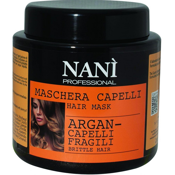 Naní Professional Milano Argánová maska na farbené a poškodené vlasy 500 ml