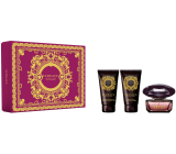 Versace Crystal Noir toaletná voda 50 ml + telové mlieko 50 ml + sprchový gél 50 ml, darčeková súprava pre ženy