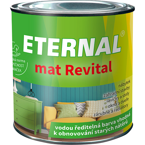 Eternal mat Revital farba na obnovovanie starých náterov, RAL 1028 Melónová žltá, 350 g