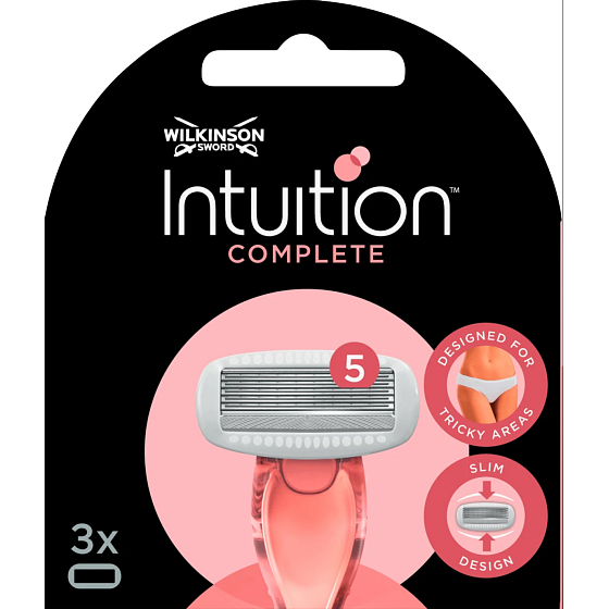 Wilkinson Sword Intuition Complete náhradné hlavice, 3 ks