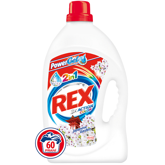 Rex 3x Action Japanese Garden Power gél na pranie 60 dávok 3,960 l