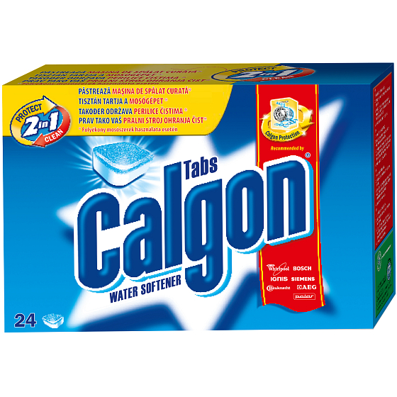 Calgon Protect 2v1 Clean zmäkčovač vody 24 kusov