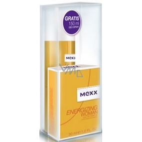 Mexx Energizing Woman toaletná voda 30 ml + dezodorant sprej 150 ml, darčeková sada