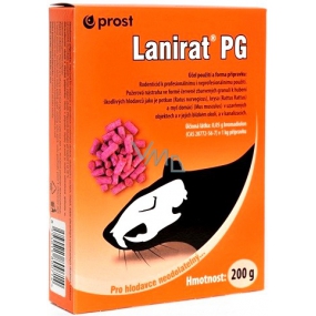 Prost Lanirat PG granule na ničenie potkanov, krýs, myšic a myší domácich 200 g