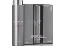 Chanel Allure Homme Sport Eau Extréme Parfumovaná voda pre mužov 2 x 20 ml + 1 x sprej 20 ml