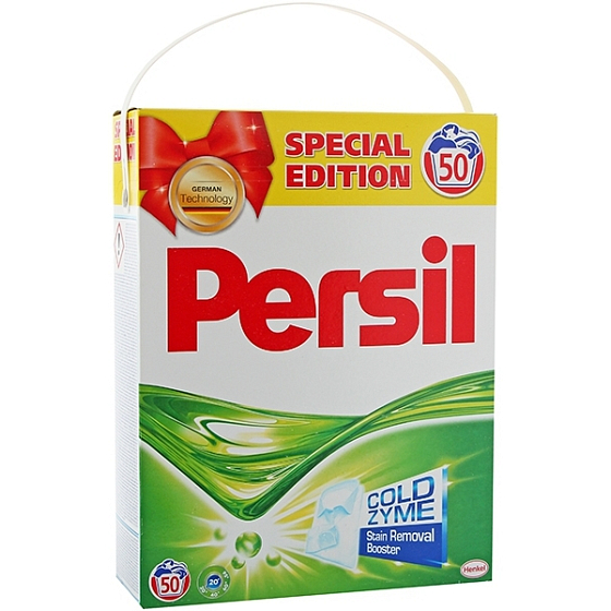 Persil ColdZyme Expert prací prášok na bielu bielizeň škatule 50 dávok 3,5 kg