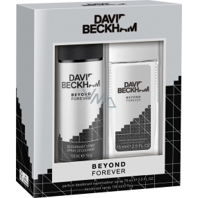 David Beckham Beyond Forever parfumovaný deodorant sklo pre mužov 75 ml + dezodorant sprej 150 ml, kozmetická sada