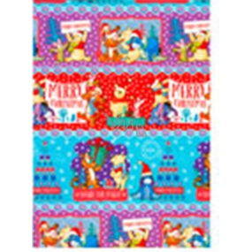 Ditipo Darčekový baliaci papier 70 x 200 cm Vianočný Disney Medvedík Pú farebný