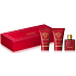 Versace Eros Flame toaletná voda pre mužov 5 ml + balzam po holení 25 ml + sprchový gél 25 ml, darčeková sada miniatúr