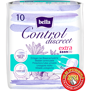 Bella Control Discreet Extra Inkontinenčné vložky, 10 ks