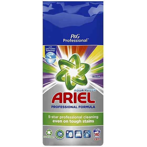 Ariel Aquapuder Color univerzálny prací prášok na farebné oblečenie 140 dávok 9,1 kg