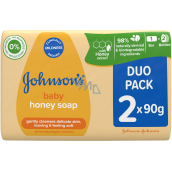 Johnsons Baby Honey toaletné mydlo pre deti 2 x 90 g, duopack