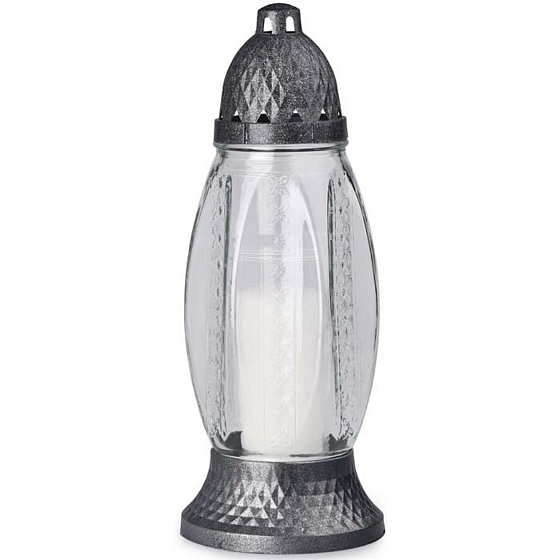 Sklenená lampa Bolsius 29 cm 120 g mix farieb