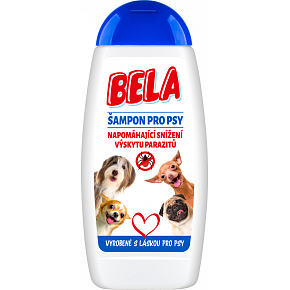 Bela šampón pre psov napomáhajúci zníženiu výskytu parazitov, 230 ml