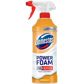 Domestos pena čistič toaliet a kúpeľní Power Foam Citrus Blast, 435 ml Domestos pena čistič toaliet a kúpeľní Power Foam Citrus Blast, 435 ml