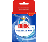 Duck Aqua Blue Efekt modrej vody 4v1 WC závesný čistič náhradná náplň 2 x 40 g