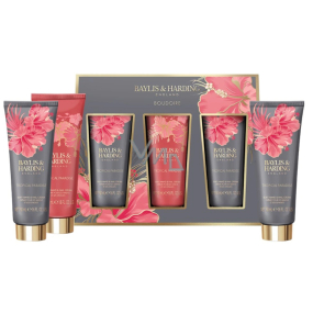 Baylis & Harding Boudoire Tropical Paradise krém na ruky 3 x 50 ml, kozmetická sada pre ženy
