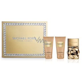 Michael Kors Pour Femme parfumovaná voda 50 ml + telové mlieko 50 ml + sprchový gél 50 ml, darčeková sada pre ženy