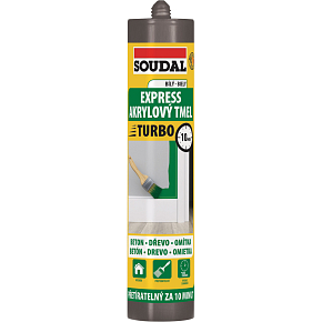 Soudal Express akrylový tmel, prateľný, biely, 300 ml