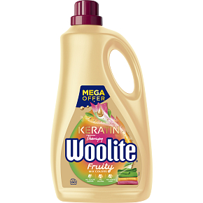 Woolite Keratin Therapy Fruity Mix Colors prací gel, 3,6 l, 60 dávok