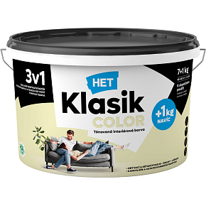 Het Klasik Color maliarska farba, 0658 žltý pastelový, 7+1 kg