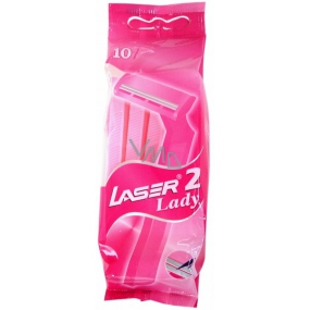 Laser 2 Lady jednorazový 2břitý holiaci strojček 10 kusov