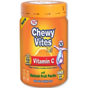 Chew Vites Vitamín C výživový doplnok pre deti staršie ako 12 mesiacov 30 kusov