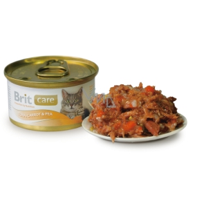 Brit Care Tuniak, mrkva + hrášok pre všetky mačky 80 g