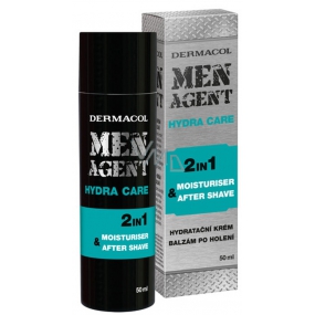Dermacol Men Agent 2v1 Hydratačný gél, krém a balzam po holení 50 ml