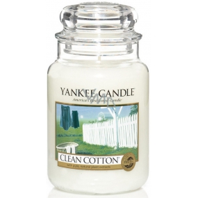 Yankee Candle Clean Cotton - Čistá bavlna vonná sviečka Classic veľká sklo 623 g