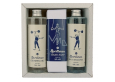 Bohemia Gifts Sportsman sprchový gél 250 ml + šampón na vlasy 250 ml + toaletné mydlo 145 g, pre mužov kozmetická sada