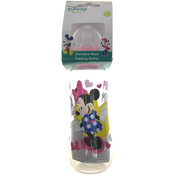 Disney Baby Minnie dojčenská fľaša pre deti od 0 mesiacov 250 ml
