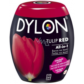 Dylon All-in-1 Tulip Red farba na oblečenie a textil červená 350 g