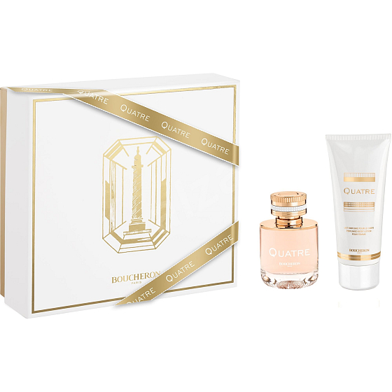 Boucheron Quatre Femme toaletná voda pre ženy 50 ml + telové mlieko 100 ml, darčeková sada