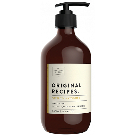 Scottish Fine Soaps Original Biely čaj a vitamín E tekuté mydlo dávkovač 500 ml