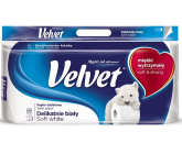 Toaletný papier Velvet White Soft Soft White 162 skartovaný 3 vrstvový 8 ks
