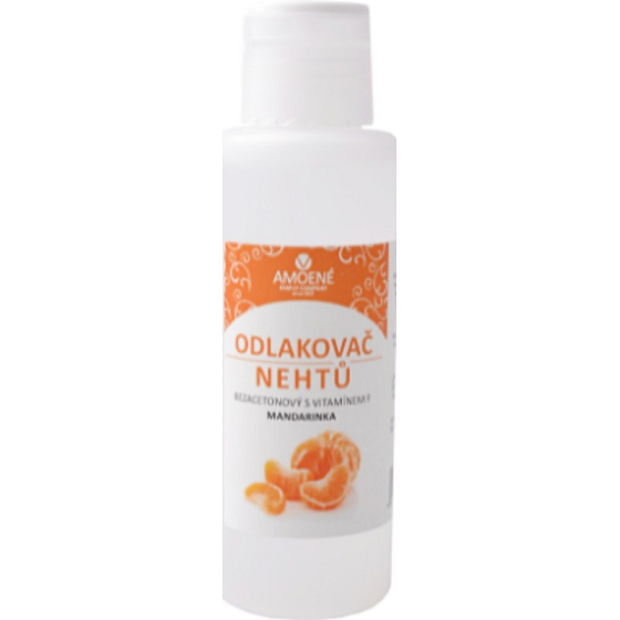 Amoené Tangerine bezacetónový odlakovač na nechty s vitamínom F 100 ml