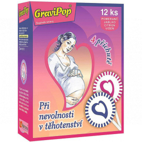 VitaHarmony GraviPop Lollipop úľava pri nevoľnosti v tehotenstve doplnok stravy 12 kusov