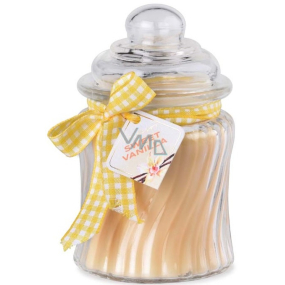 Emocio Sweet Vanilla - Sviečka s vôňou sladkej vanilky, sklo so skleneným viečkom 76 x 125 mm 485 g