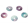 Fluorit Rainbow Donut prírodný kameň 30 mm, kameň géniov