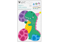 Papierová girlanda Dinosaury 15 x 25 cm