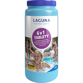 Laguna 6 v 1 Mini multifunkčné tablety na celosezónnu údržbu vody v bazéne, 1 kg Laguna 6 v 1 Mini multifunkčné tablety na celosezónnu údržbu vody v bazéne, 1 kg