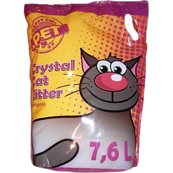 Silica Happy Cool Pet, silikónové stelivo pre mačky, podestýlka, 7,6 l