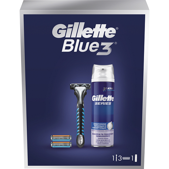 Kazeta GILLETTE Fusion 5, holiaci strojček, náhradné hlavice, gél 200 ml