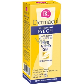 Dermacol Eye Gold Gel očný gél na unavené oči 15 ml