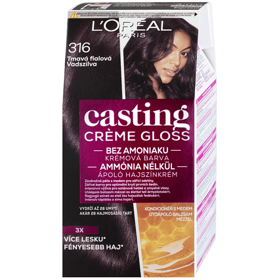 Loreal Paris Casting Creme Gloss farba na vlasy 316 tmavá fialová