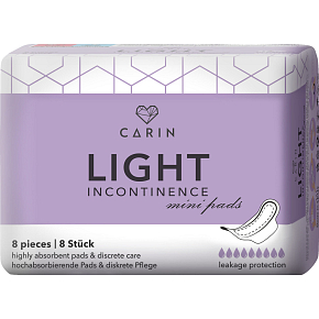 Carin Light inkontinenčné vložky, 8 ks