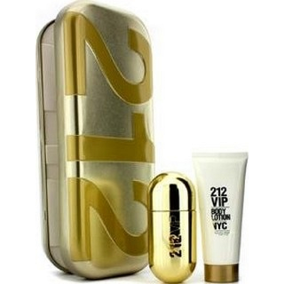 Carolina Herrera 212 VIP parfumovaná voda 50 ml + telové mlieko 100 ml, darčeková sada